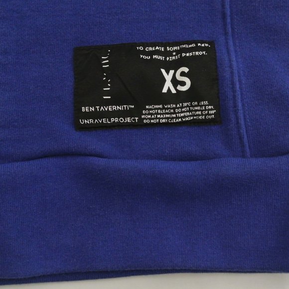 UNRAVEL PROJECT Shrunken Terry Crewneck top NWT $570 Ben Taverniti - Picture 10 of 10